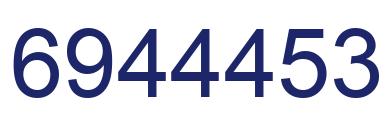 Número 6944453 imagen azul
