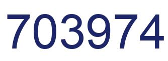 Number 703974 blue image