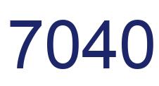 Number 7040 blue image