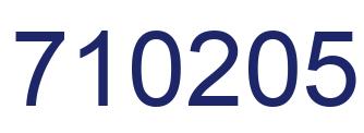 Number 710205 blue image