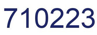 Número 710223 imagen azul