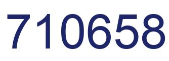 Number 710658 blue image