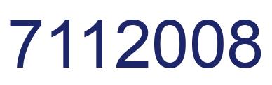 Número 7112008 imagen azul