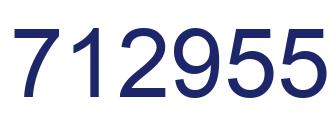 Number 712955 blue image
