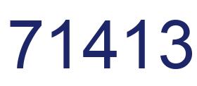Número 71413 imagen azul