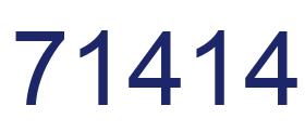 Número 71414 imagen azul