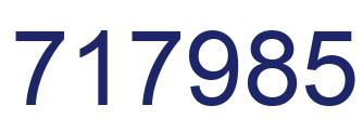 Number 717985 blue image