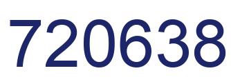 Number 720638 blue image