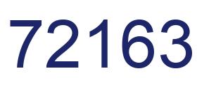 Number 72163 blue image