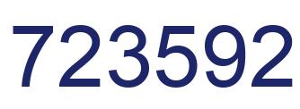 Number 723592 blue image