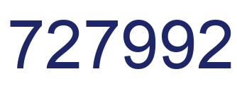 Number 727992 blue image