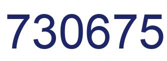 Number 730675 blue image