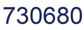 Number 730680 blue image