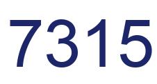 Number 7315 blue image