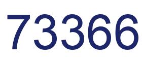 Number 73366 blue image