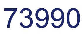 Number 73990 blue image