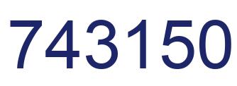 Number 743150 blue image
