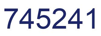 Number 745241 blue image