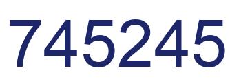 Number 745245 blue image