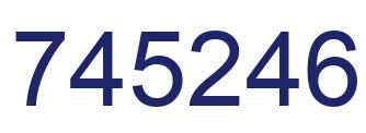 Number 745246 blue image