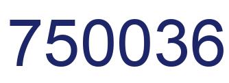 Number 750036 blue image