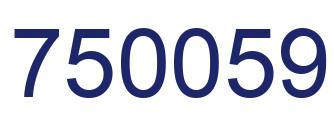 Number 750059 blue image