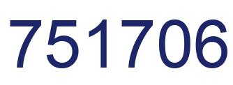 Number 751706 blue image