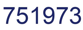Número 751973 imagen azul