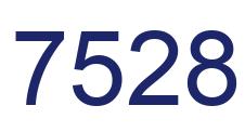 Number 7528 blue image