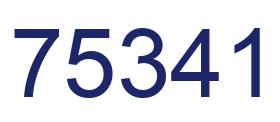 Number 75341 blue image