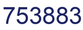 Number 753883 blue image