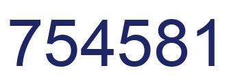 Número 754581 imagen azul