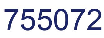 Number 755072 blue image