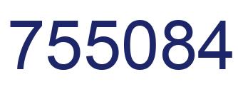 Number 755084 blue image