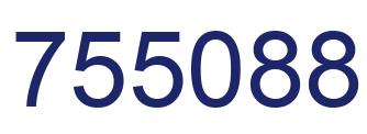 Number 755088 blue image