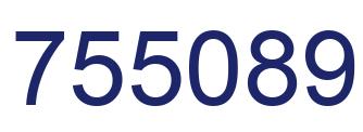 Number 755089 blue image