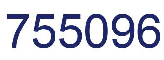 Número 755096 imagen azul