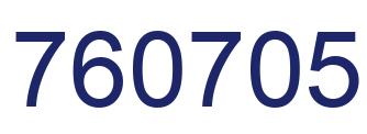 Number 760705 blue image