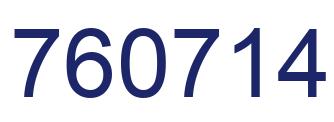 Number 760714 blue image