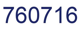 Number 760716 blue image
