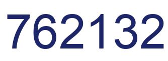 Number 762132 blue image
