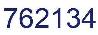 Number 762134 blue image