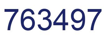 Number 763497 blue image