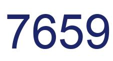 Number 7659 blue image