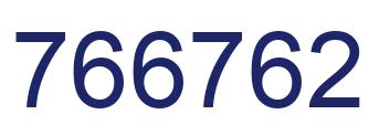 Number 766762 blue image
