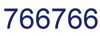 Number 766766 blue image