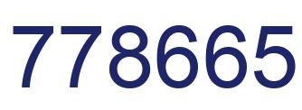 Número 778665 imagen azul