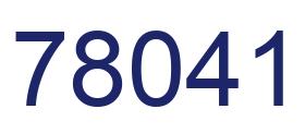 Number 78041 blue image