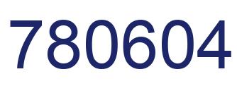 Número 780604 imagen azul