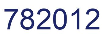 Number 782012 blue image